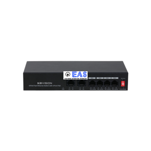 Switch PoE 4 port (Hỗ trợ 2 cổng mạng uplink) KX-ASW04-P2