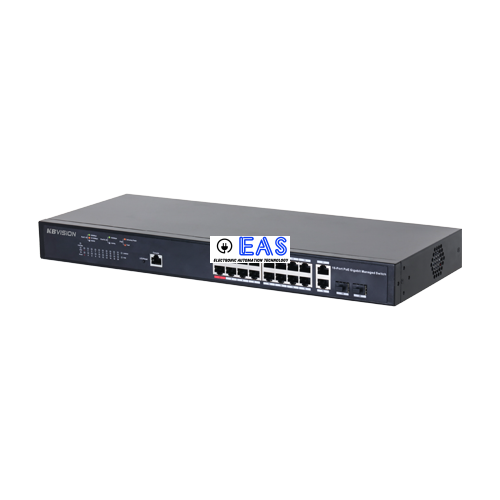 Switch PoE 16 port (hỗ trợ 2 cổng quang) All-Gigabit Layer 2+ managed KX-CSW16-PFG-230