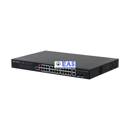 Switch PoE 24 port (hỗ trợ 2 cổng quang) All-Gigabit Layer 2+ managed KX-CSW24-PFG-230